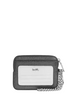Coach Zip Card Case Silver