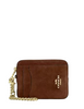 Coach Zip Card Case Warm Brown