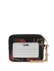 Coach Zip Card Case With Cherry Print Black