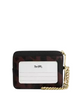Coach Zip Card Case With Dark Leopard Print