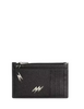 Coach Zip Card Case With Lightning Bolt Print Black