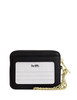 Coach Zip Card Case With Quilting  Black