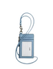 Coach Zip Lanyard Card Case Pool Blue