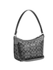 Coach Zip Top Shoulder Bag In Signature Canvas Grey