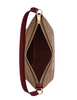 Coach Zip Top Shoulder Bag In Signature Canvas With Horse And Carriage Print Tan Black Cherry