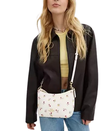 Coach Zip Top Shoulder Bag With Heart Print | Brixton Baker