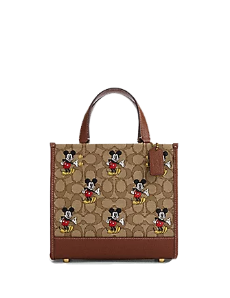 Coach Disney X Coach Dempsey Tote 22 In Signature Jacquard With Mickey Mouse Print