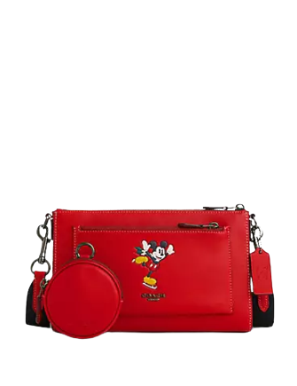 使い方2通り DISNEY X COACH HOLDEN CROSSBODY ICE SKATE MICKEY Coach Disney X Coach Holden Crossbody With Ice Skate Mickey