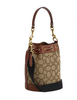Coach Disney X Coach Mini Dempsey Bucket Bag In Signature Jacquard With Mickey Mouse Print