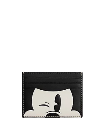 Coach Disney X Coach Slim Id Card Case With Wink Mickey Mouse