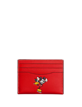 Coach Disney X Coach Slim Id Card Case With Winter Motif