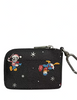 Coach Disney X Coach Zip Card Case With Holiday Print