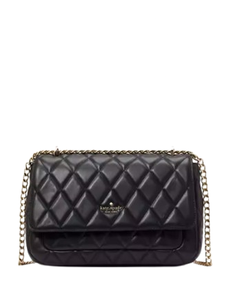 Kate Spade 黒 レザーバッグ 約40cm kate spade NEW YORK ケイトスペード ショルダーバッグ