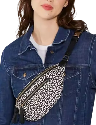 Kate Spade New York Chelsea Leopard Heart Belt Bag