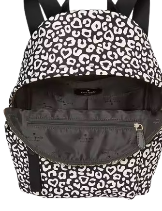 Kate Spade New York Chelsea Leopard Heart Medium Backpack