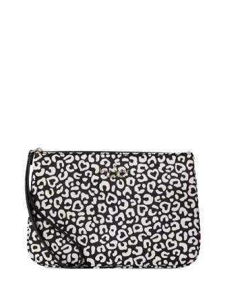 Kate Spade New York Chelsea Leopard Heart Medium Wristlet Pouch