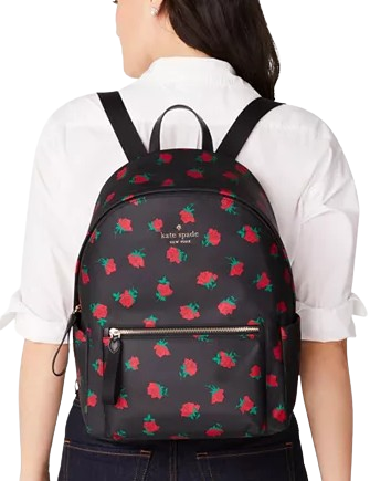 Kate Spade New York Chelsea Rose Toss Printed Large Backpack
