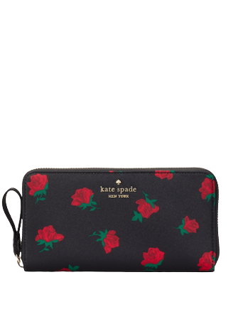 Kate Spade New York Chelsea Rose Toss Printed Large Continental Wallet