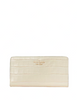 Kate Spade New York Dumpling Croc Embossed Large Slim Bifold Wallet