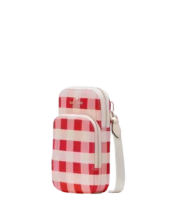 Kate Spade New York Gingham Check North South Phone Crossbody