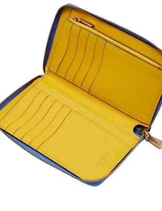 Kate Spade New York Katy Sunshine Floral Textured Leather Medium Zip-around Wallet