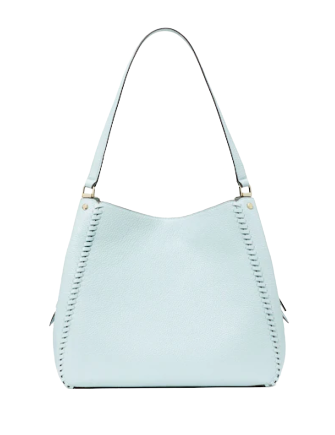 Kate Spade New York Leila Pebbled Leather Whipstitch Medium Triple Compartment Shoulder Bag