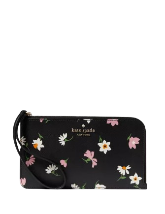 Kate Spade New York Lucy Floral Waltz Medium L-zip Wristlet Kate Spade New York Lucy Floral Waltz Medium L-zip Wristlet