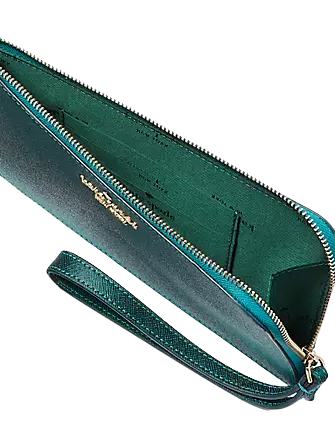 Kate Spade New York Lucy Glitter Medium L-Zip Wristlet