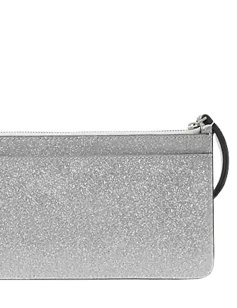 Kate Spade New York Lucy Glitter Medium L-Zip Wristlet