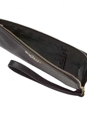 Kate Spade New York Lucy Pebbled Leather Medium L-zip Wristlet