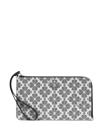 Kate Spade New York Lucy Spade Flower Medium L-zip Wristlet