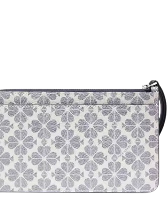 Kate Spade New York Lucy Spade Flower Medium L-zip Wristlet