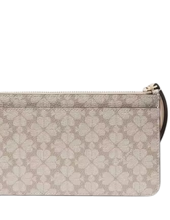 Kate Spade New York Lucy Spade Flower Medium L-zip Wristlet