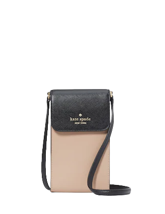 Kate Spade New York Madison Colorblock Saffiano Leather North South Flap Phone Crossbody