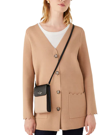 Kate Spade New York Madison Colorblock Saffiano Leather North South Flap Phone Crossbody
