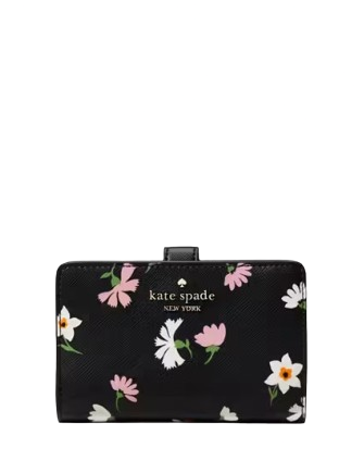 Kate Spade New York Madison Floral Waltz Medium Compact Bifold Wallet