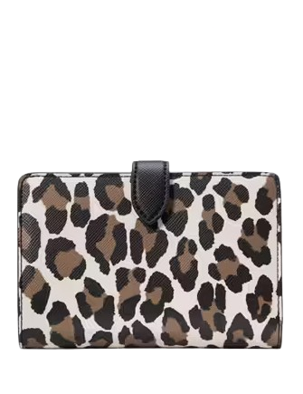 Kate Spade New York Madison Spotted Leopard Medium Compact