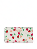 Kate Spade New York Madison Strawberry Vine Large Slim Bifold Wallet