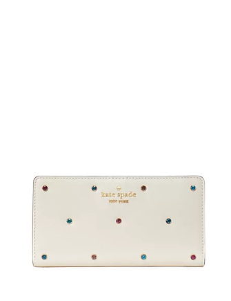 Kate Spade New York Madison Studded Large Slim Bifold Wallet