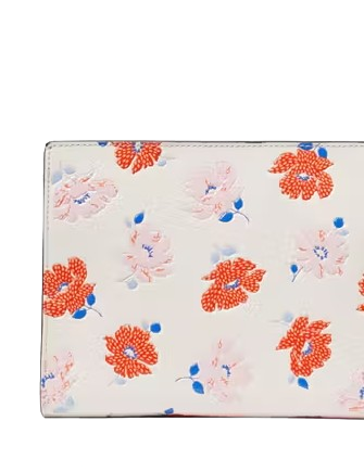 Kate Spade New York Morgan Dotty Floral Embossed Gusseted Wristlet