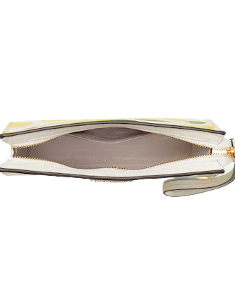 Kate Spade New York Morgan Lemon Toss Embossed Gusseted Wristlet