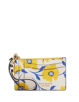 Kate Spade New York Morgan Sunshine Floral Printed Card Case