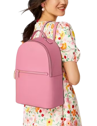 bprep pink leather backpack Kate Spade New York Perry Large Backpack