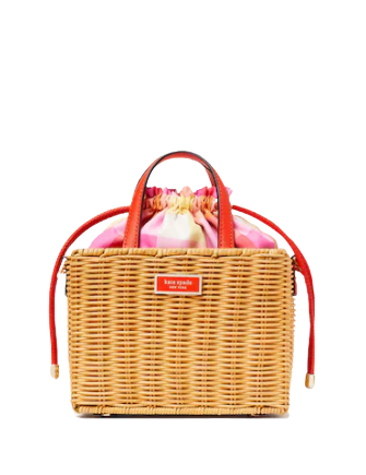 Kate Spade New York Sam Wicker Madras Mini Satchel