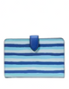 Kate Spade New York Schuyler Wave Stripe Medium Compact Bifold Wallet
