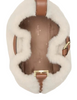 Kate Spade New York 454 Belted Faux Shearling Small Shoulder Bag  Cashew Milk 