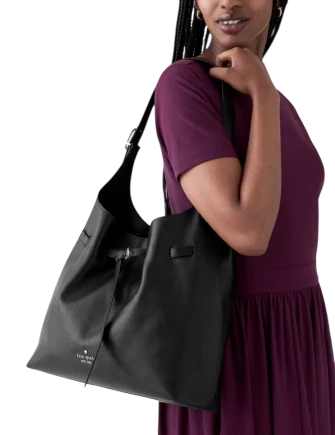 Kate Spade New York 454 Belted Large Shoulder Bag Black 