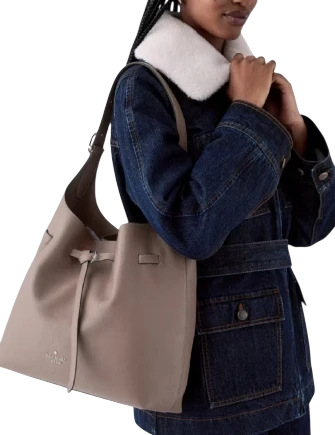 Kate Spade New York 454 Belted Large Shoulder Bag Mineral Grey