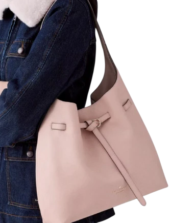 Kate Spade New York 454 Belted Large Shoulder Bag Rose Smoke