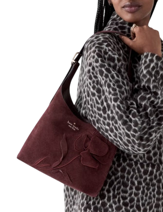 Kate Spade New York 454 Floral Small Shoulder Bag Grenache